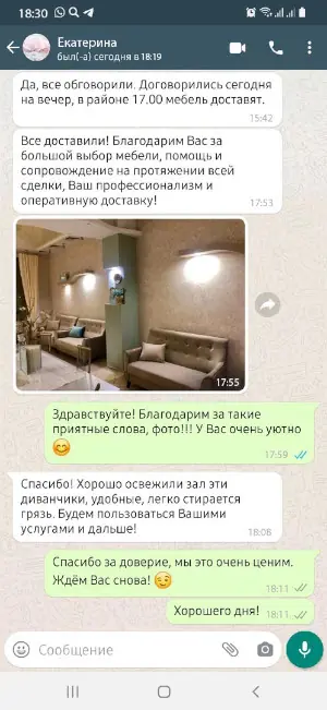 Скриншот отзыва №5 Скриншот реального отзыва RU-divan.RU №5